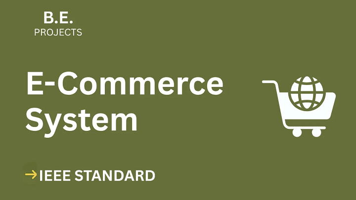 E-Commerce – BE Project Report with IEEE Standard Format blog cover image