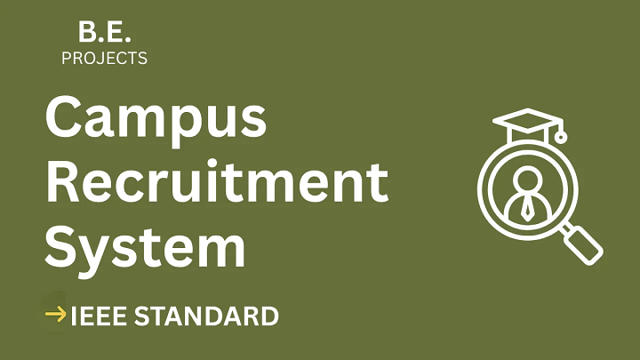 Campus Recruitment – BE Project Report with IEEE Standard Format blog cover image