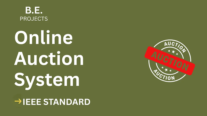 Online Auction System – BE Project Report with IEEE Standard Format blog cover image