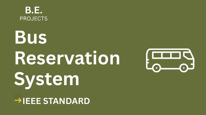 Bus reservation system – BE Project Report with IEEE Standard Format blog cover image