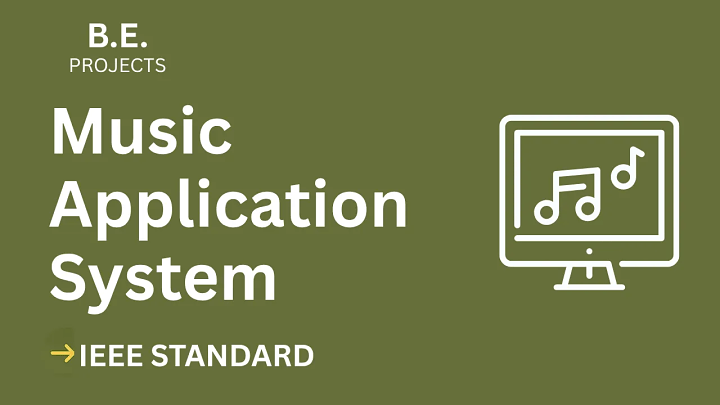 Music Application – BE Project Report with IEEE Standard Format blog cover image