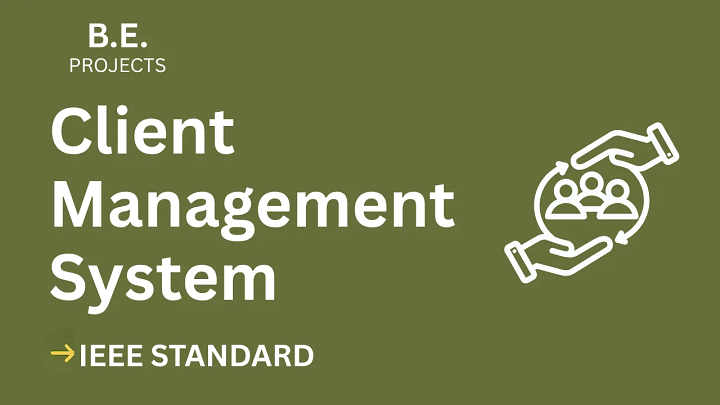 Client Management System – BE Project Report with IEEE Standard Format blog cover image