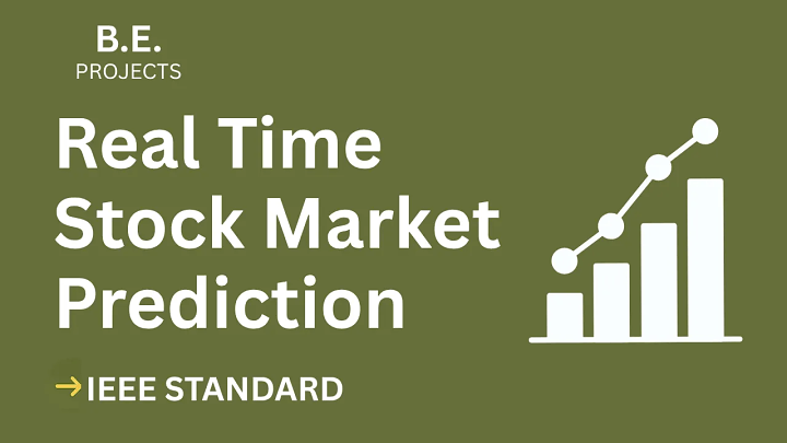 Real Time Stock Market Prediction – BE Project Report with IEEE Standard Format blog cover image