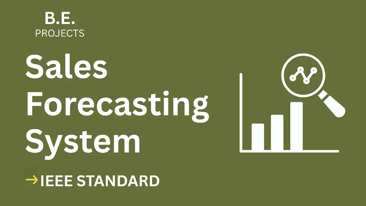 Sales Forecasting – BE Project Report with IEEE Standard Format blog cover image