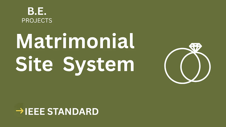 Matrimonial Site – BE Project Report with IEEE Standard Format blog cover image
