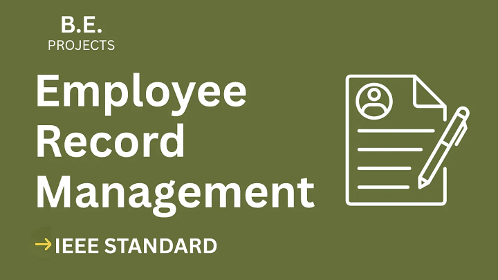 Employee Record Management System – BE Project Report with IEEE Standard Format blog cover image