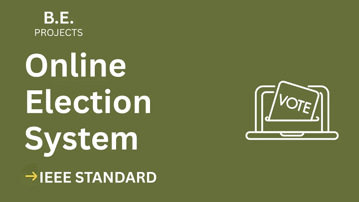 Online Election System – BE Project Report with IEEE Standard Format blog cover image