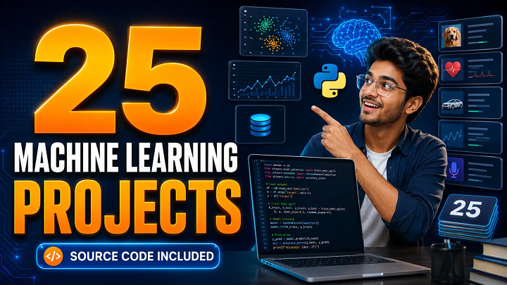 25 Machine Learning Projects with Source Code for Final Year Students blog cover image