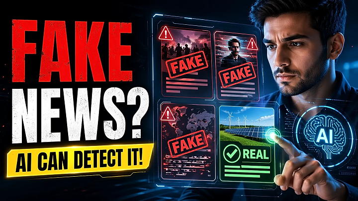 Fake News Detection System Project Using ML & NLP