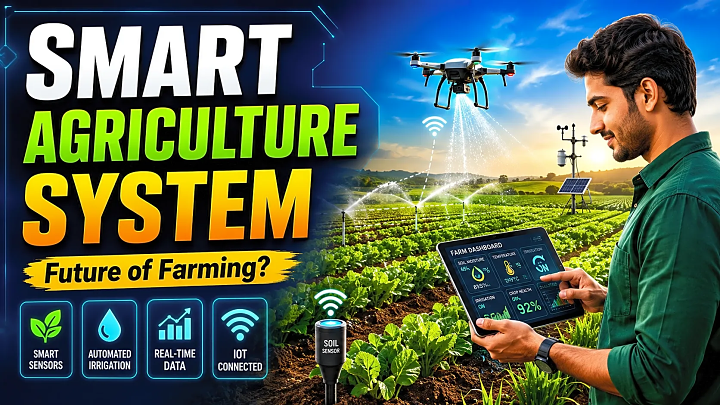 Smart Agriculture System Final Year Project Using IoT, ESP32 &amp; Source Code blog cover image