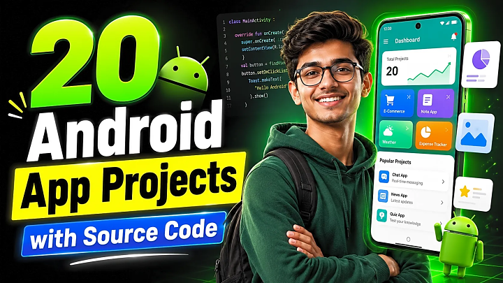 20 Android App Projects with Source Code for Final-Year Students [2026] blog cover image