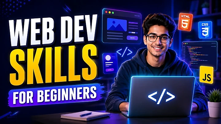 Web Development Skills for Beginners: 2026 Roadmap for Students blog cover image