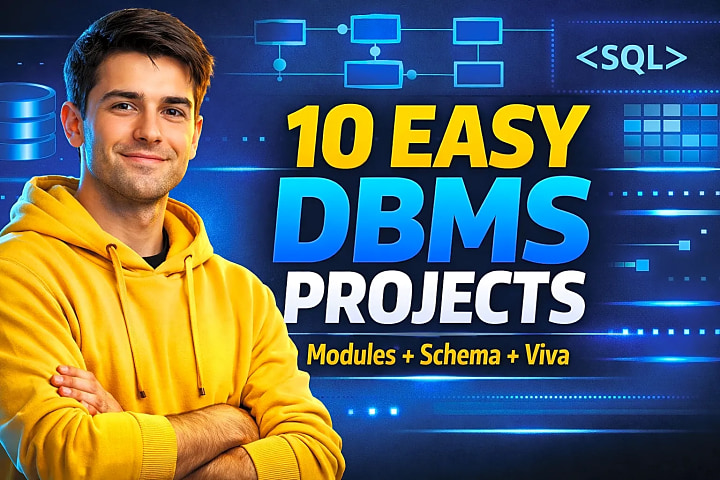Simple DBMS Projects for Beginners: 10 Easy Ideas With Modules, Schema Tips & Viva Help