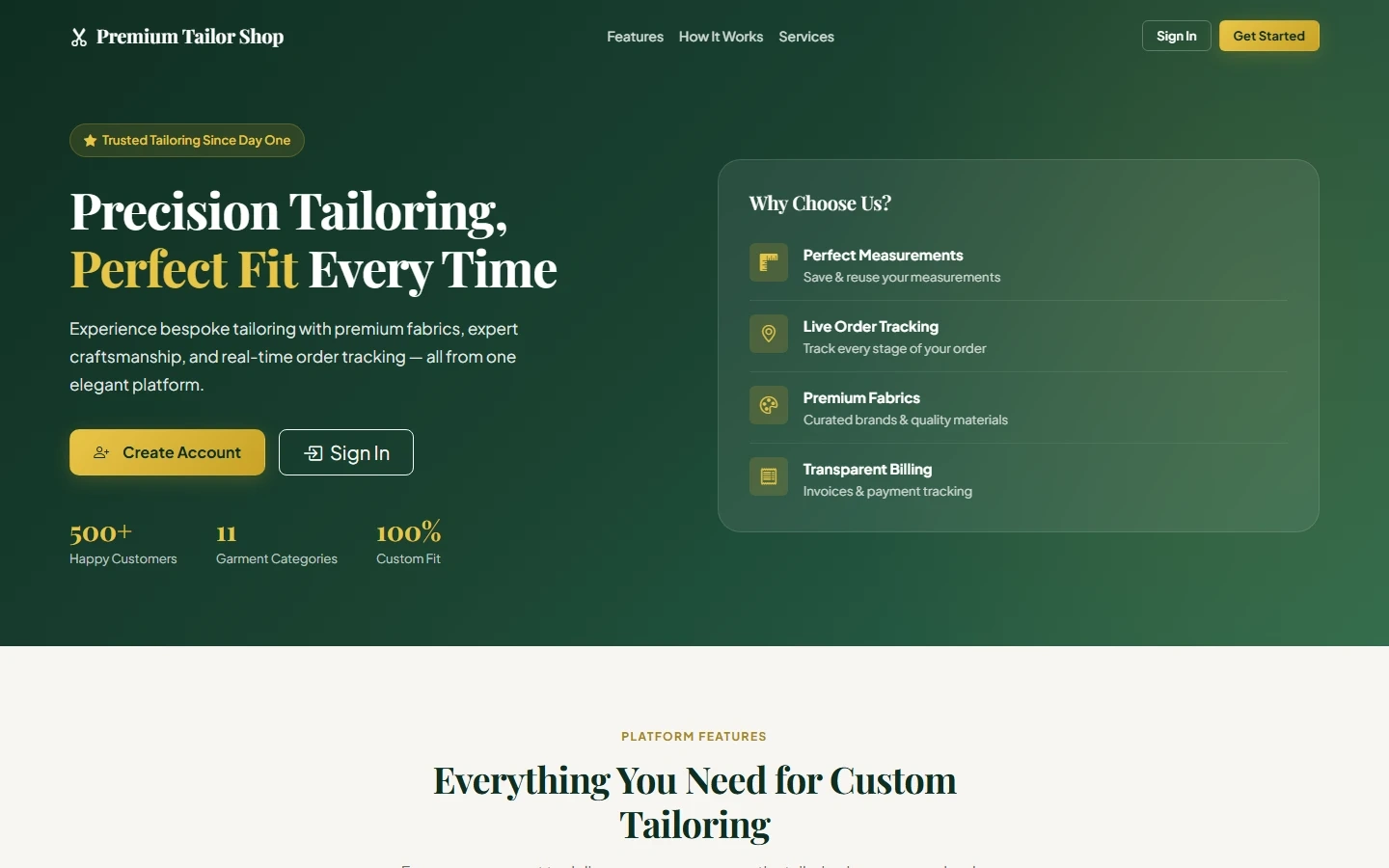 Tailor Shop Management System Final Year Project zoomed preview