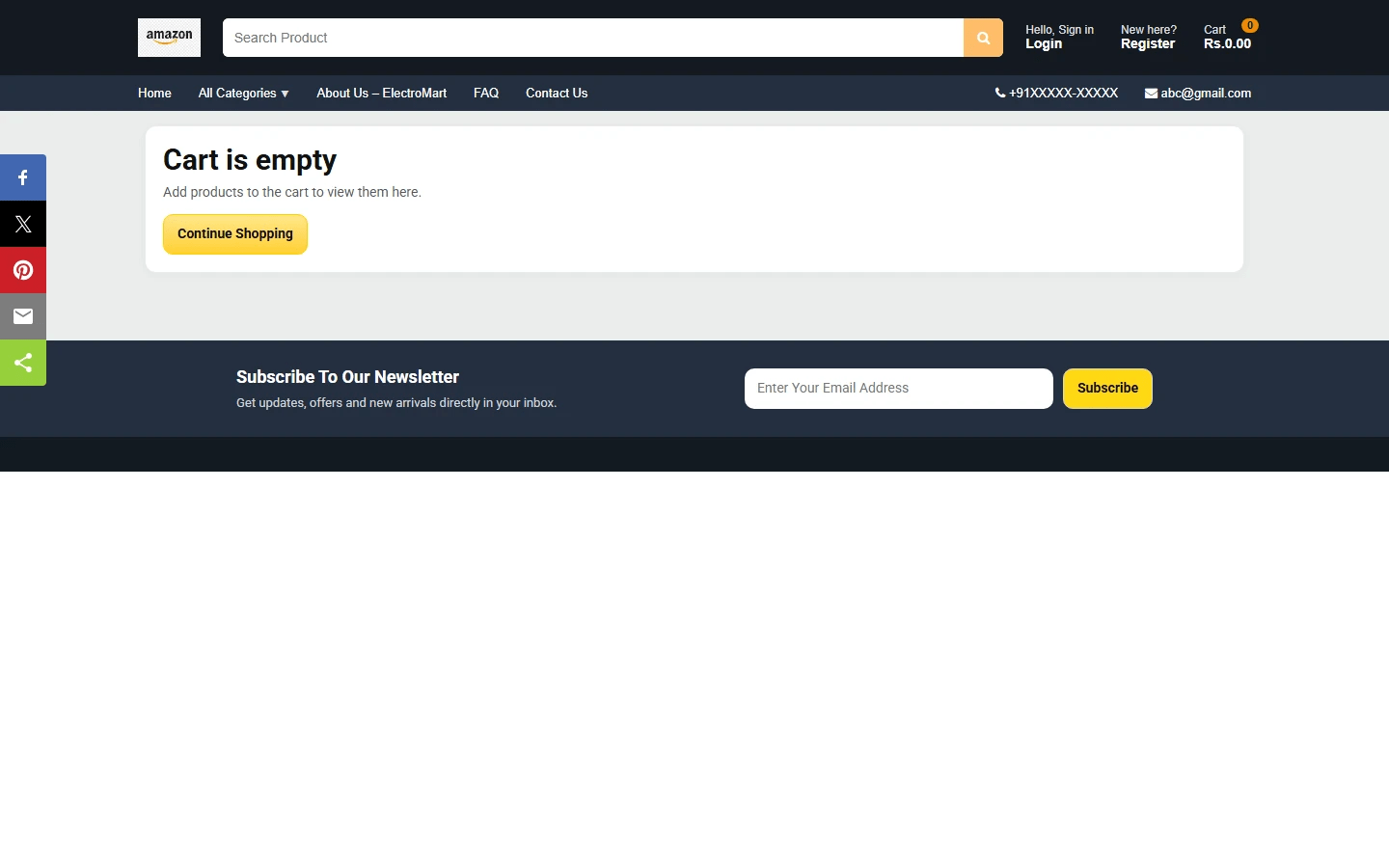 Online Shopping Portal Final Year Project zoomed preview