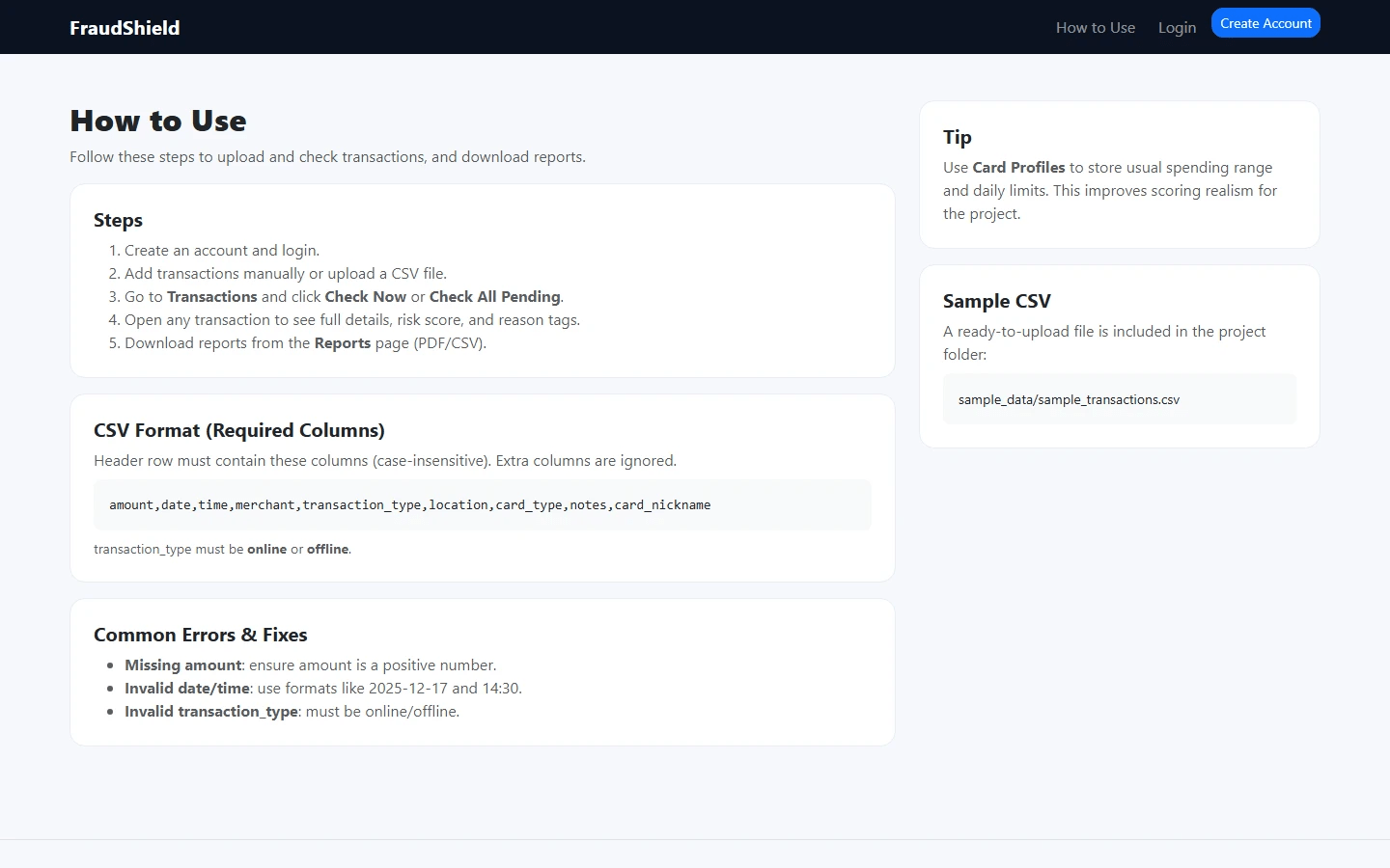 Credit Card Fraud Detection System Final Year Project zoomed preview