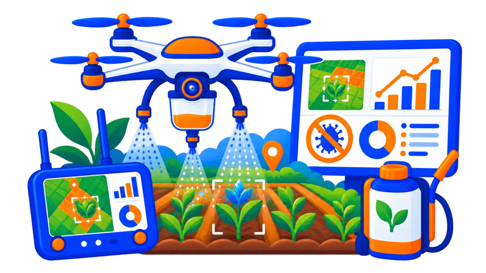 Drone-Based Crop Image Acquisition and Targeted Pesticide Spraying Final Year Project zoomed preview