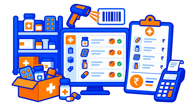 Medical Inventory Billing Final Year Python Project project report preview