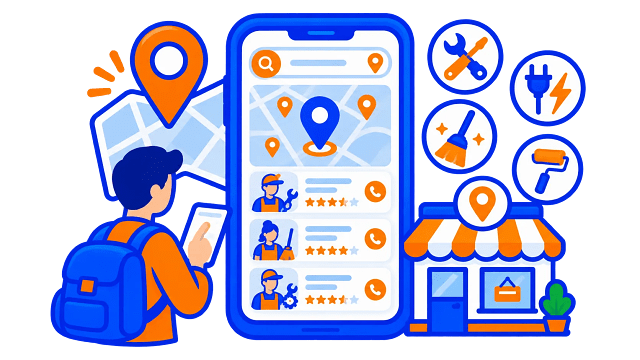 Local Services Search Engine Final Year PHP Project related source code preview