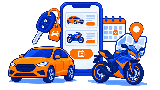 Online Bike and Car Rental System Final Year Project project report preview