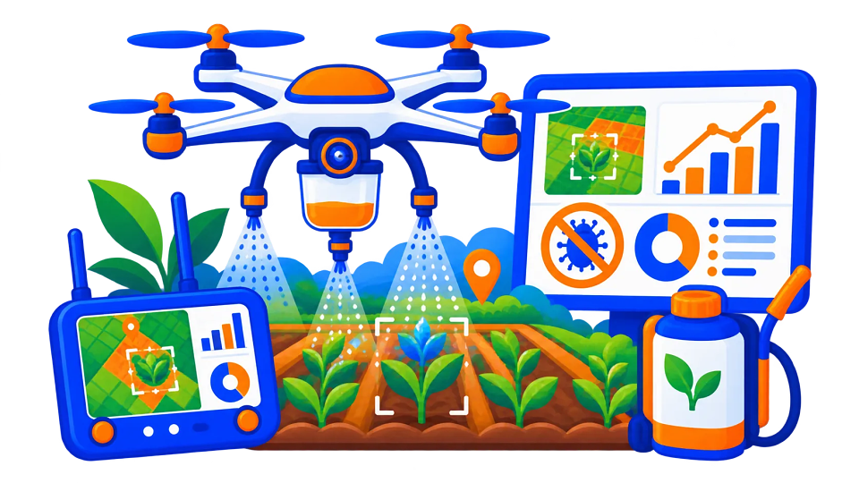 Drone-Based Crop Image Acquisition and Targeted Pesticide Spraying Final Year Project preview